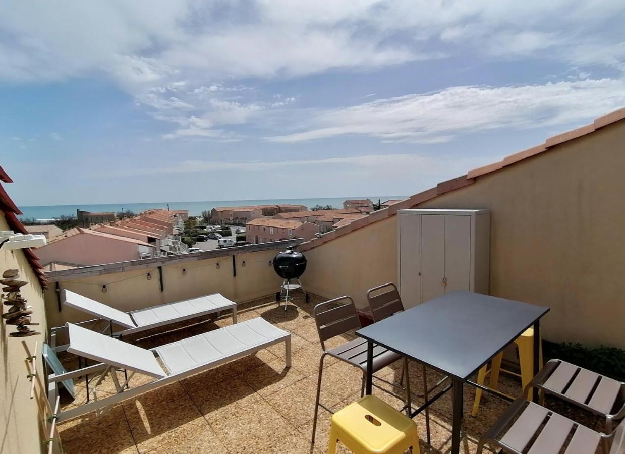 Duplex Terrasse Vue Mer Acces Plage Et Piscine... フロンティニャン エクステリア 写真